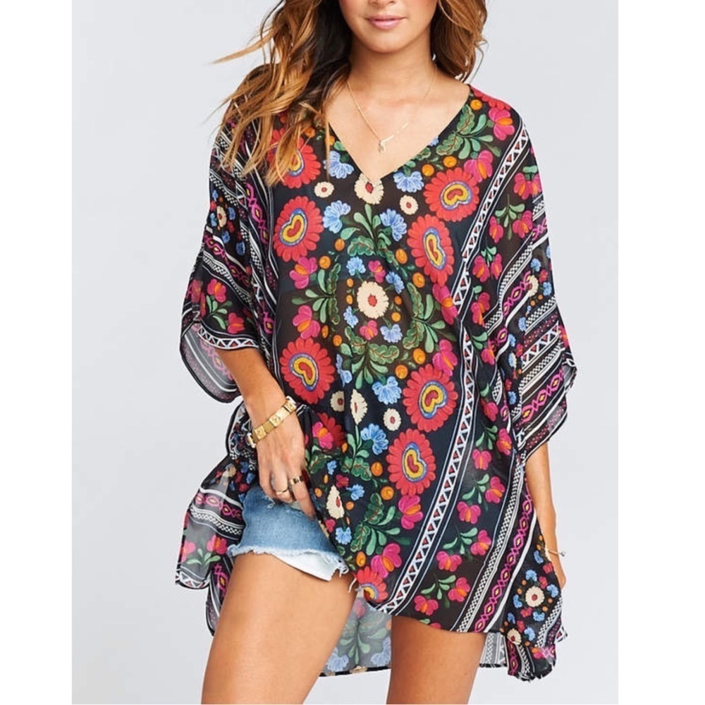 Show Me Your‎ Mumu Peta Tunic Sz S EUC